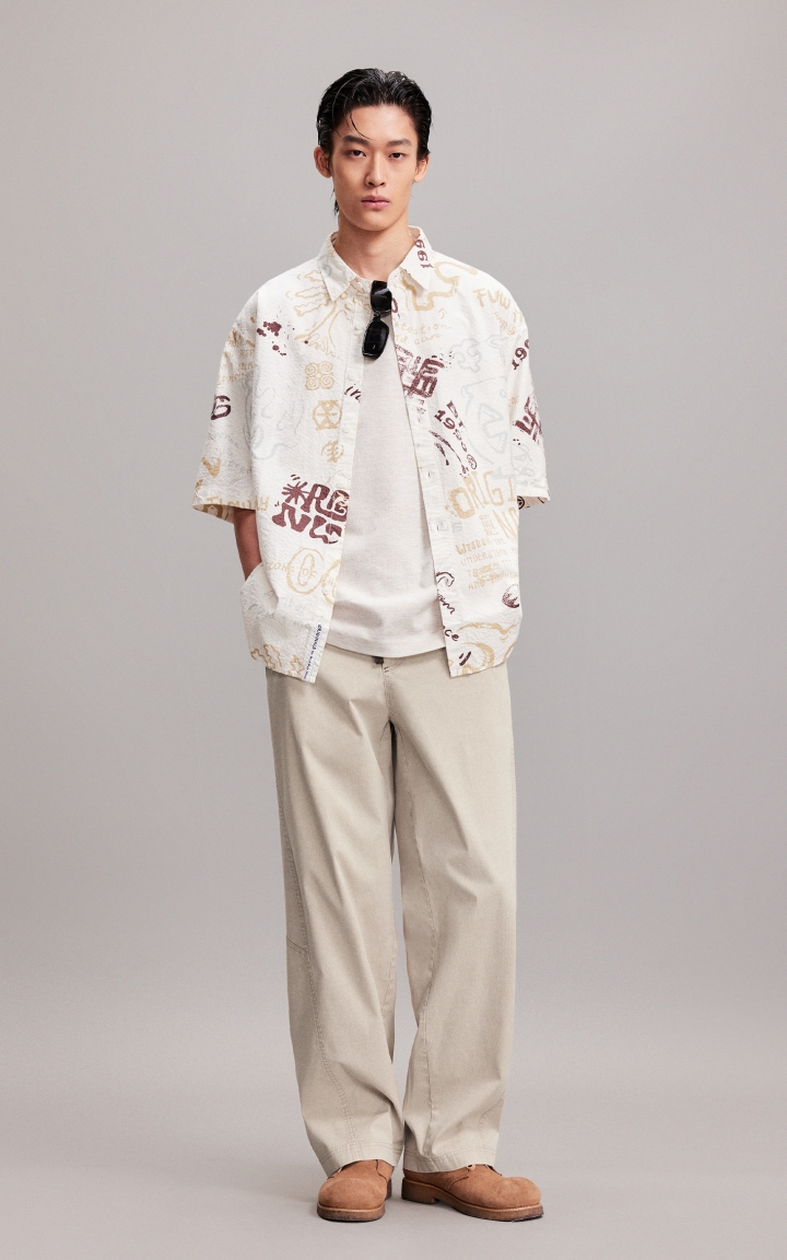 杰克琼斯男装休闲裤长裤子时尚休闲百搭纯色舒适日常通勤简约廓形